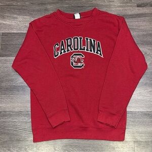 University Of South Carolina Gamecocks Sweatshirt Long Sleeve Red Men’s Large